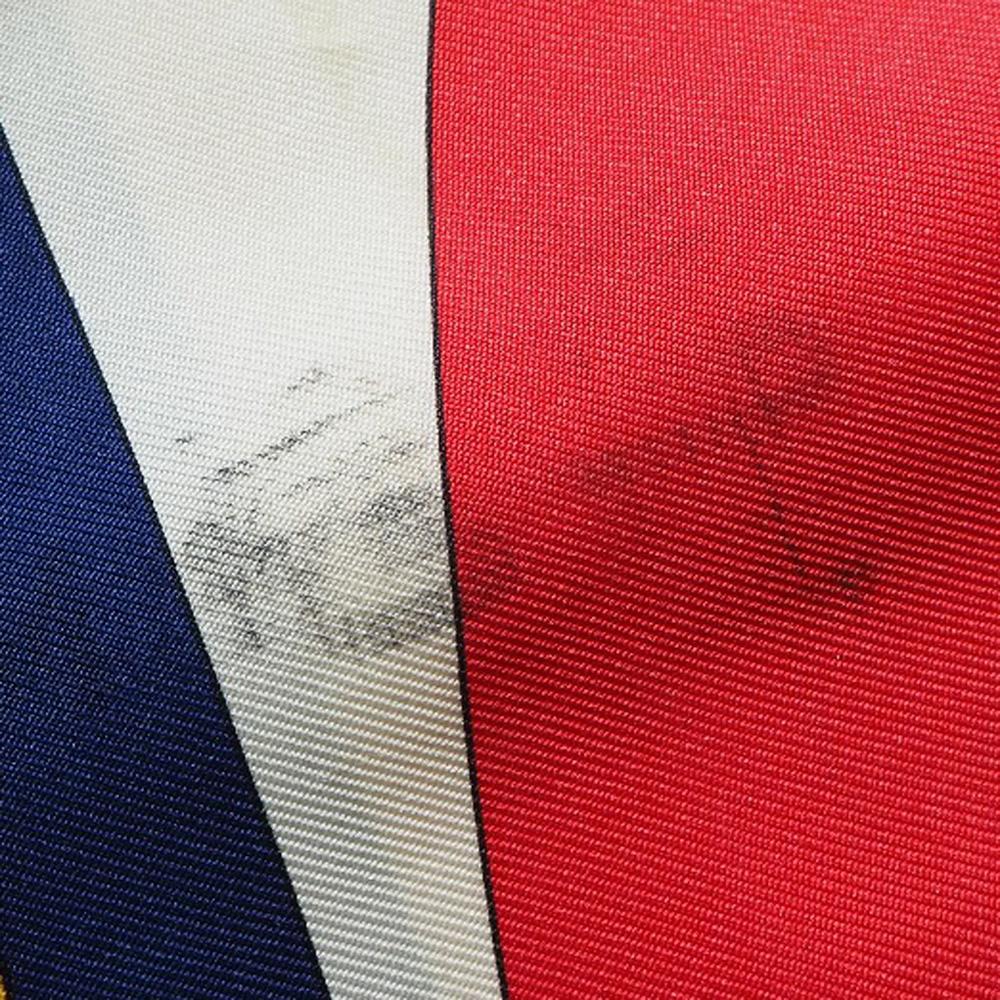 Hermes Lenço Carree90 CHATEAUX D'ARRIERE decoração de estrela Vermelho/Branco seda Mulheres Usado