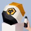 Wolverhampton Wanderers Football Pattern Printed Mini 5 Folds 8 Ribs Compact Umbrella Windproof Waterproof Lightweight Portable Folding