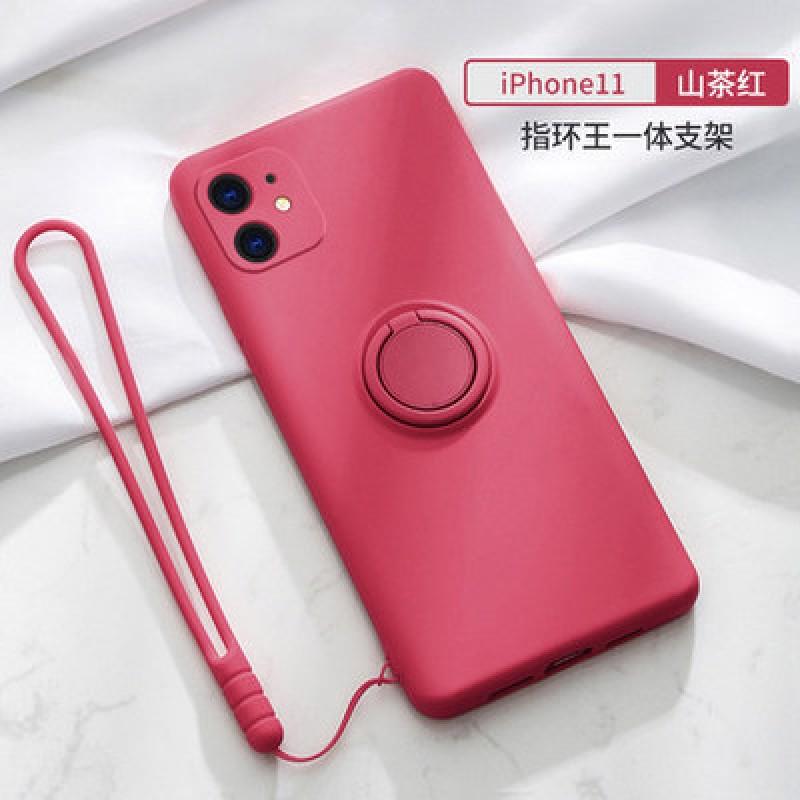 Liquid Silicone Phone Case With Ring Stand IPhone 15 Ultra 14 Pro Max 13 12 11 X Series Full Cover Shockproof Magnetic
