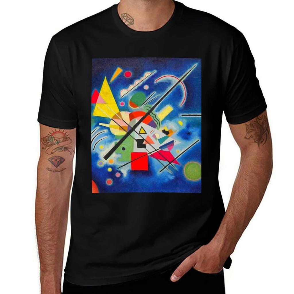 Kandinsky Blue Painting Tshirt Plus Size Lightweight Top