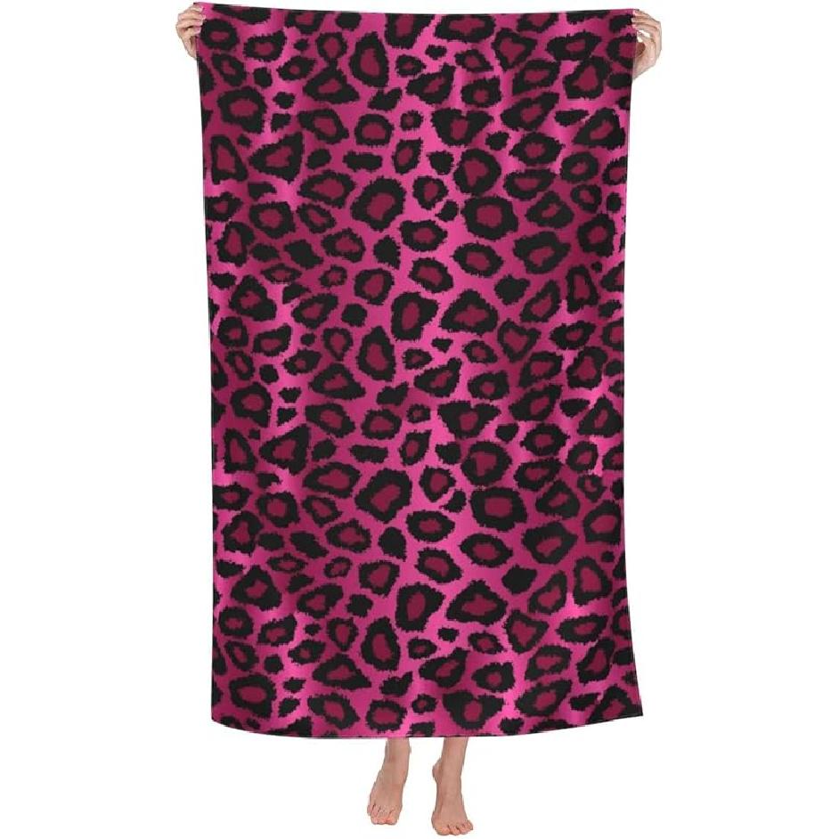 Paski Tygrysa czerwone i czarne Ręczniki plażowe Duże Miękkie Bardzo chłonne Szybkoschnące Ręczniki kąpielowe Ręczniki basenowe Ręczniki plażowe podróżne dla dzieci i dorosłych