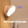 PIR Night Light Motion Sensor Light USB Rechargeable Magnetic Lamp LED Bedside Lamp For Cabinet Stair Bedroom Rotatable Lighting