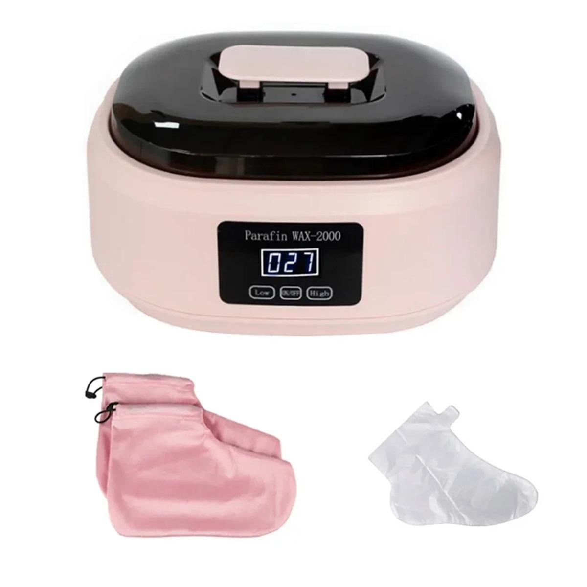 2L Paraffin Wax Machine Paraffin Bath Kit Wax Melts for Feet and Hand Paraffin Wax Warmer Foot Mask Moisturizing Socks Foot Set1