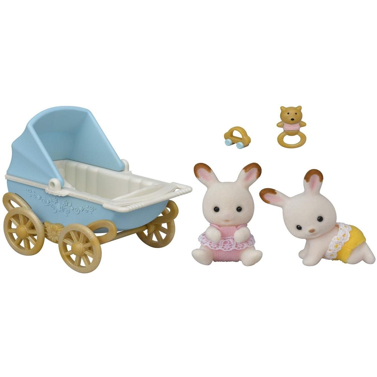 Sylvanian Families Doll Furniture Set Chocolat Rabbit TwinsFurniture DF-14 ST Mark Certified 3 Years Up Toy Dollhouse EPOCH