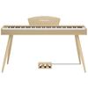 KIMFBAY Digital Piano, 88 Keys, Hammer Action Keyboard, Wooden Style, French-Made DREAM Sound Module, 3 Pedals, MIDI Port, Beginner/Master/Practice, J
