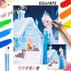 Frozen Ice Queen Digital Oil Painting Art Kit Handmade Coloring Painting Home Decor