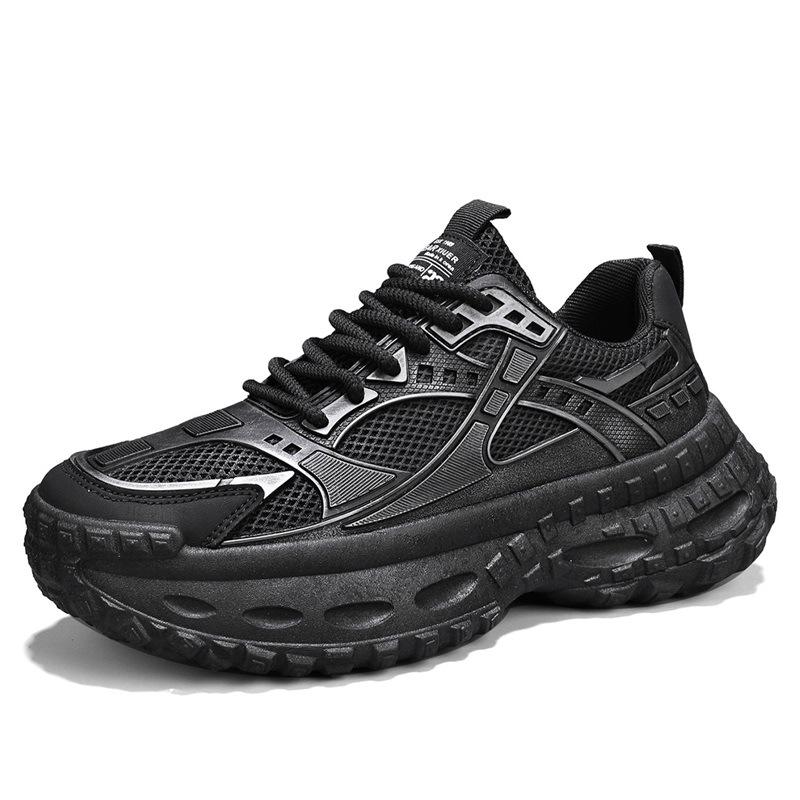 

Teen dad shoes men s 2025 new summer breathable mesh thin thick sole heightening casual sports shoes 39