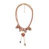 Personality Collarbone Chain Literature Vintage Earring Punk Metal Skull Pendant Necklace  Girl