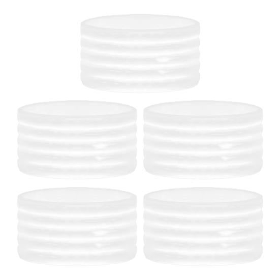 

5Pcs Silicone Racket Handle Grip Ring Non-Slip Absorbent Tennis Pickleball Racquetball Badminton Squash Bat Overgrip Handle Band 5pcs белый