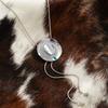 Vintage-style cowboy hat pendant necklace, adjustable drawstring sweater chain, versatile accessory