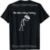 Niente Bici Oggi Stickman Triste Divertente Amanti della Bici Magliette Umorismo Streetwear T-shirt Manica Corta Unisex Abbigliamento Largo