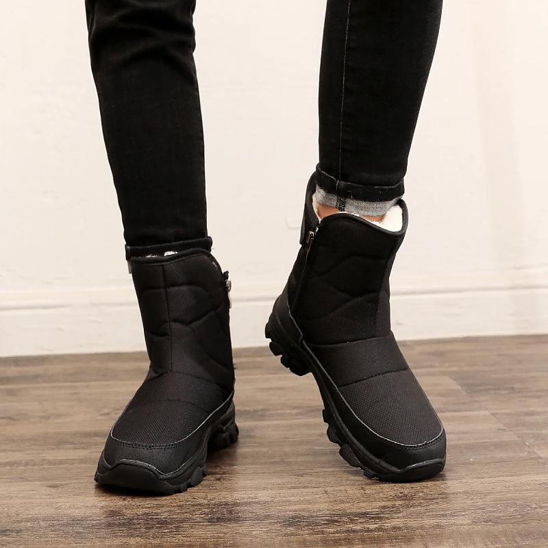 Winter thickened snow boots outdoor travel mountaineering piled thickened warm non-slip and snow-proof cotton shoes