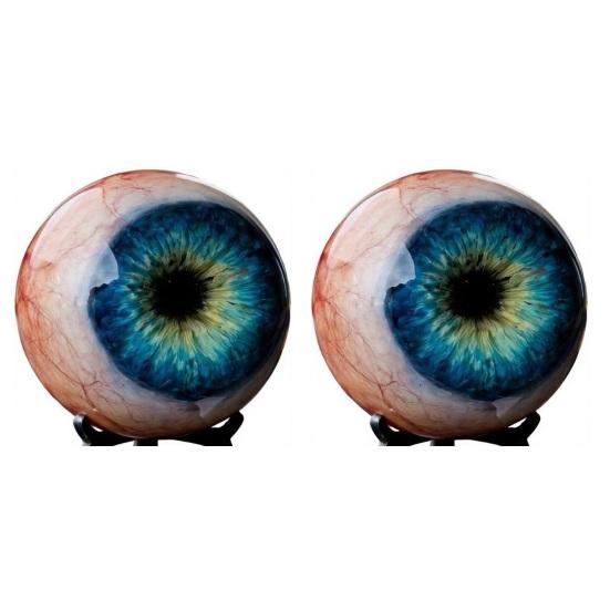 Realistisch Gotisch Oogbol Ornament Levensgetrouw Horror 3D Oog Beeldje Eng Donkere Fantasie Stijl Bureau Decoratie voor Halloween Huisdecoratie