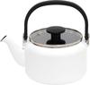 Fuji Enamel Kettle with Glass Lid, 2.0L, White, AMZ-2.0K.W