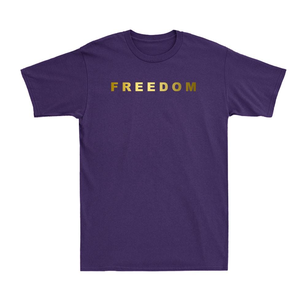 Freedom Charlie Usa Patriotic Memorial Remembrance Golden Print Unisexs Tshirt