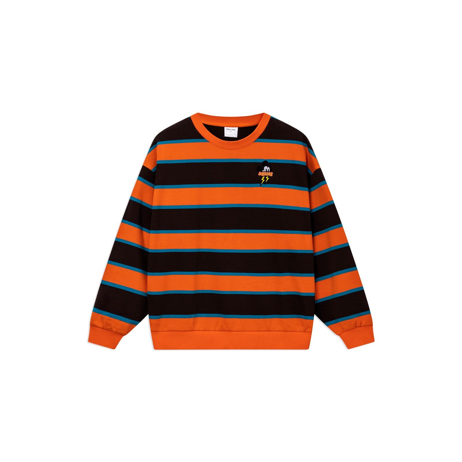 Li-Ning x Disney Graphic Striped Sweater Orange Black Men s AWDS601-3 M