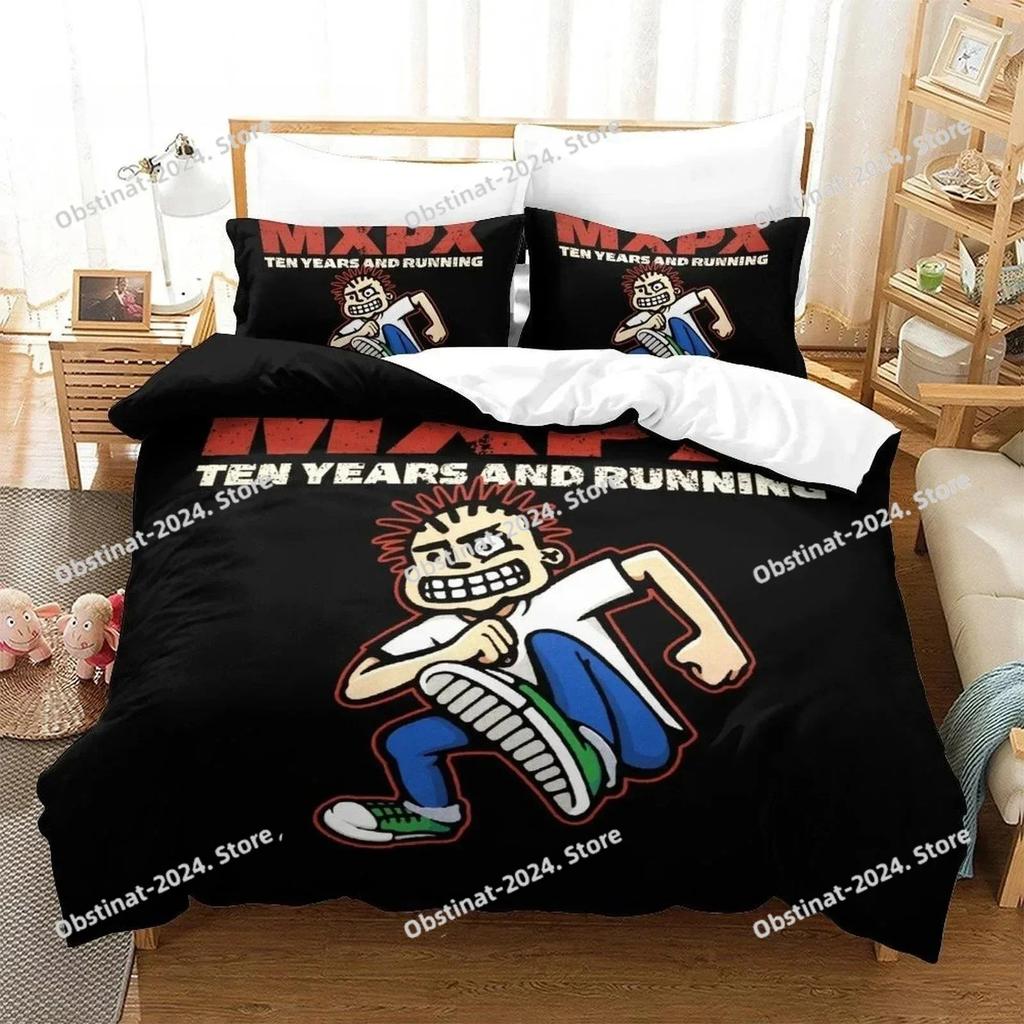 3D Rock music Mxpx Bedding Set Single Twin Printed Bed Set With Pillowcase Duvet Cover Soft Single Double Queen Super King Size