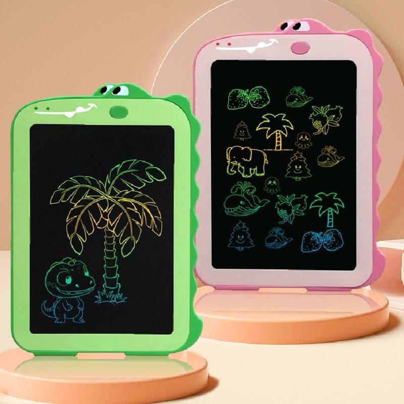 Colorful 10-inch Cartoon Dinosaur Unicorn Graffiti Educational Lcd Writing Tablet For Kids