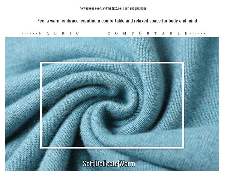 Women's Thickened Wool Sweater for Autumn & Winter - Mid-aged & Elderly Half-high Collar Warm Knit Shirt