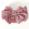GSTORE Simple Hairpin Large Ribbon Pin Pink Hairpin Pink Hair Ribbon Pink Layered Cubic Automatic Hairpin