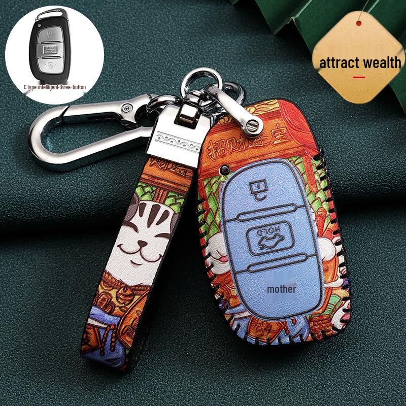 Hyundai Car Key Cover for 20 Models: Ix35, Festa, Ix25, Verna, Santa Fe, Encino, Guochao