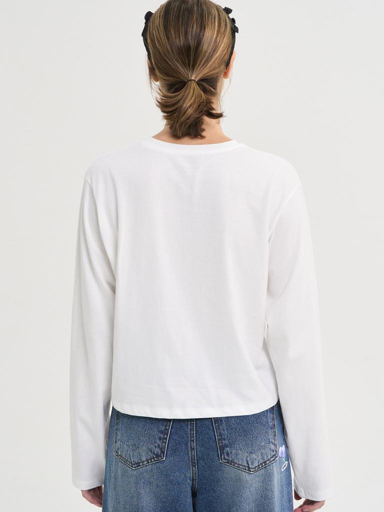 SORRY, TOO MUCH LOVE Solace Flower T-Shirt_White
