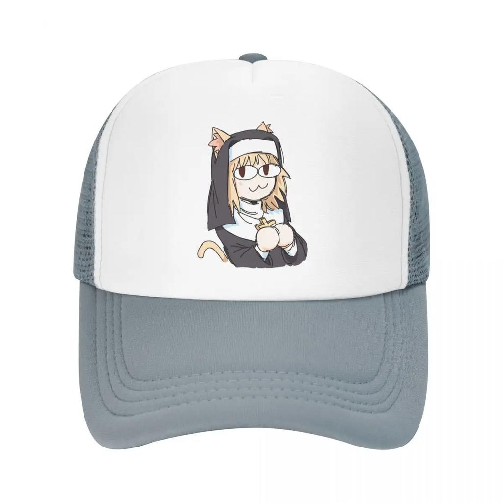 Custom Cute Cat Girl Neco Arc Baseball Cap Women Unisex Adjustable Tsukihime Anime Trucker Hat Streetwear Snapback Dad Hats