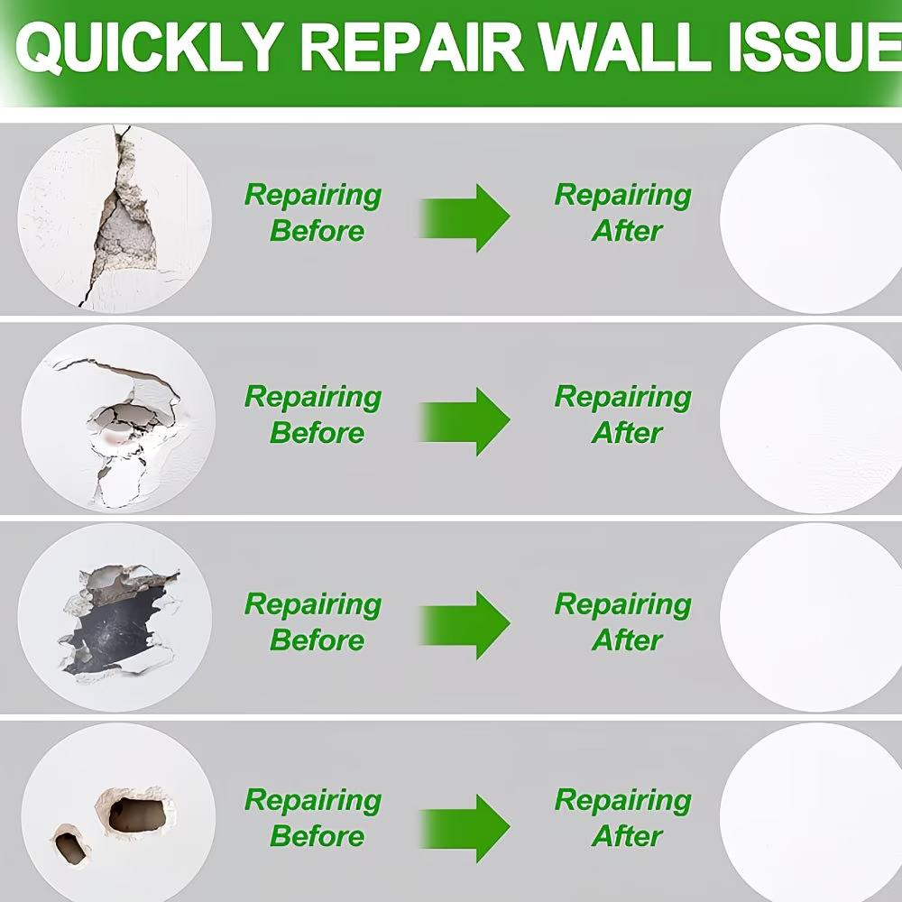 2/4pcs Wall Repair Patch, Wall Hole Repair Patch, Crack Light Hole Repair Patch Metal Repair Wallboard Material Set, Wall Repair