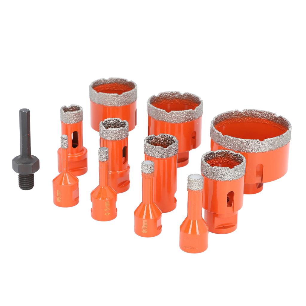 Hole Saw Kit 68 50 45 35 28 25 20 12 10 8 6mm M14 Diamond Hole Opener with Hex Shank for Ceramic Til