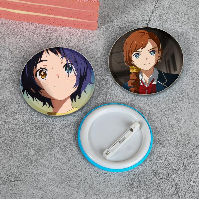 32/44/58mm Anime Wonder Egg Priority Brosche Cartoon Ohto Ai Cosplay Abzeichen Anstecknadel Zubehör für Kleidung Rucksack Dekoration Fan Geschenke