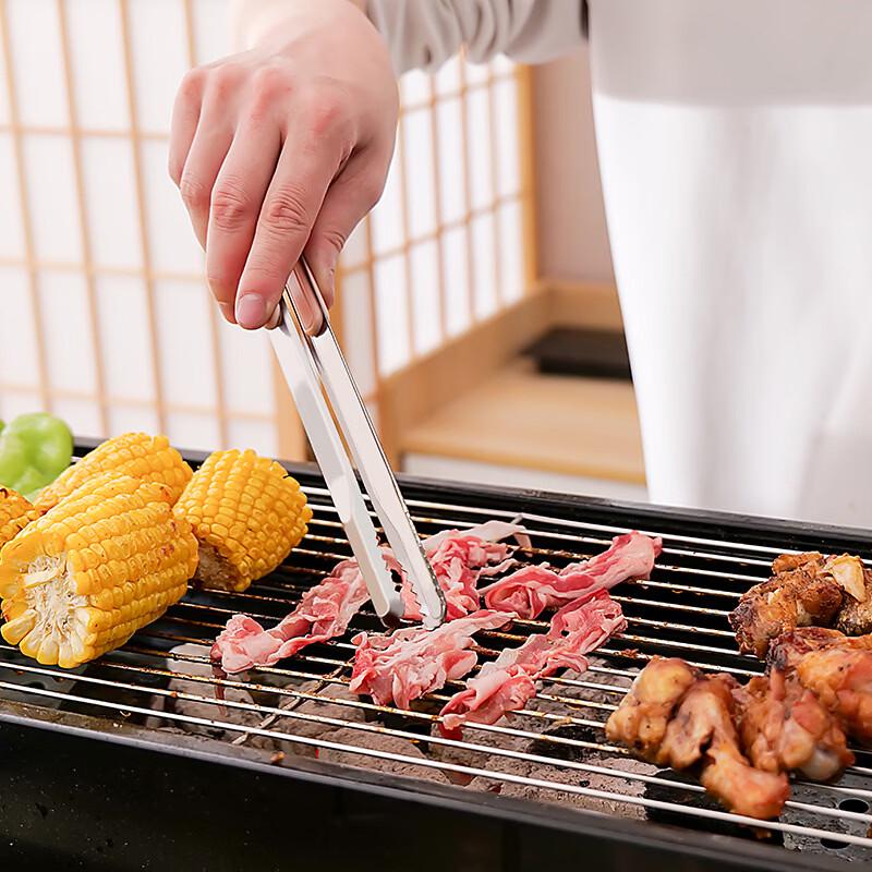 Stainless Steel BBQ & Food Tongs Set