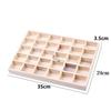 1Pcs Wooden Stackable Exquisite Jewelry Display Holder Portable Ring Earrings Necklace Organizer