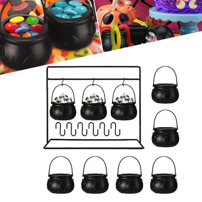 Uso Duradero Decoración Caldero de Halloween Olla de Bruja Colgante Opciones de Juego Múltiple