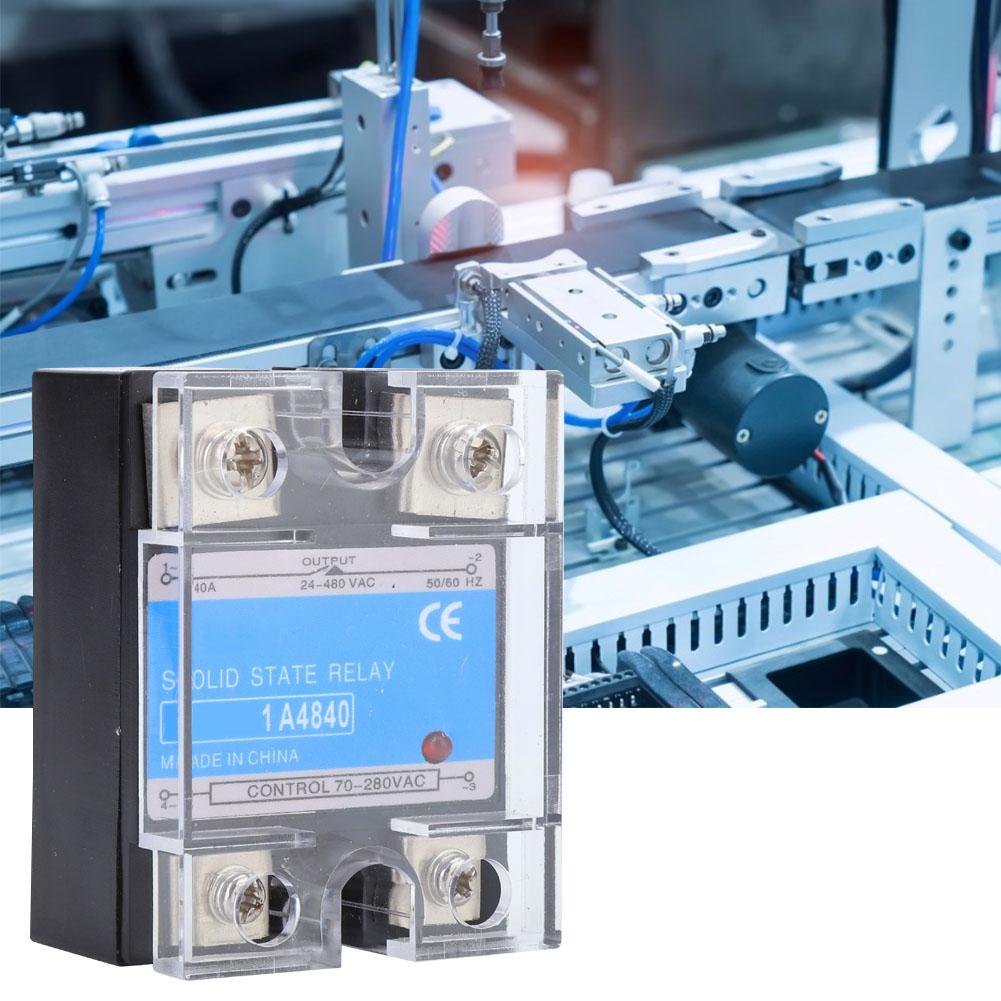 Einphasen-Solid-State-Relais 70280VAC Eingang 24480VAC Last AC AC SSR Elektrische Ausrüstung für