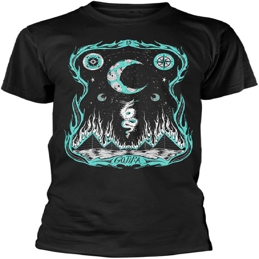 Футболка Gojira Драконы Живут Логотип Группы Официальная Мужская Черная S