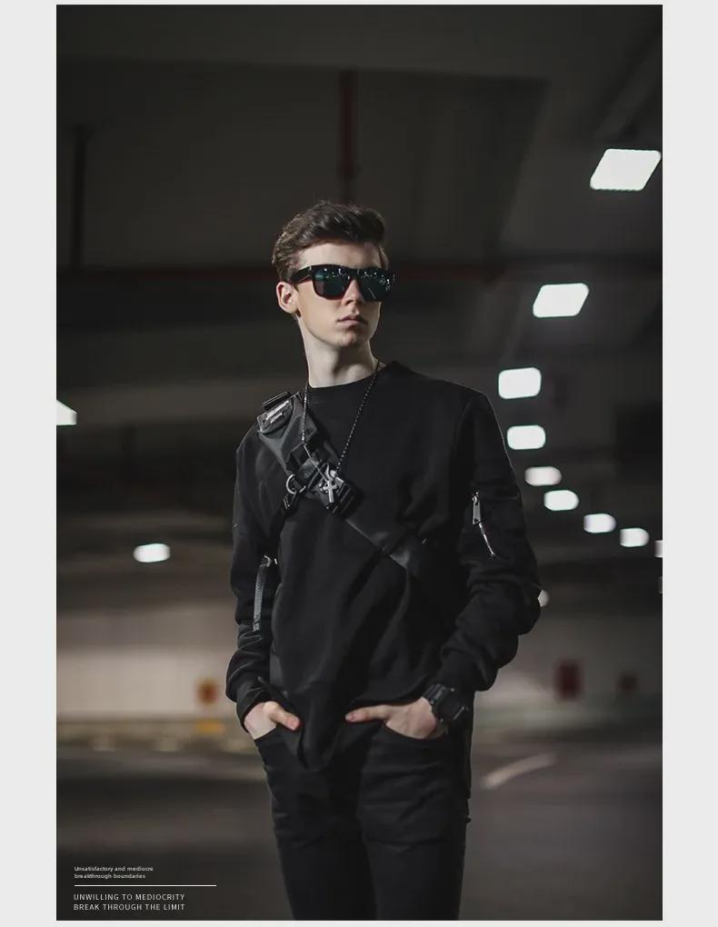 Unisex All-Black Messenger Bag: Versatile, Trendy, Original Brand Shoulder Bag for Men and Women.