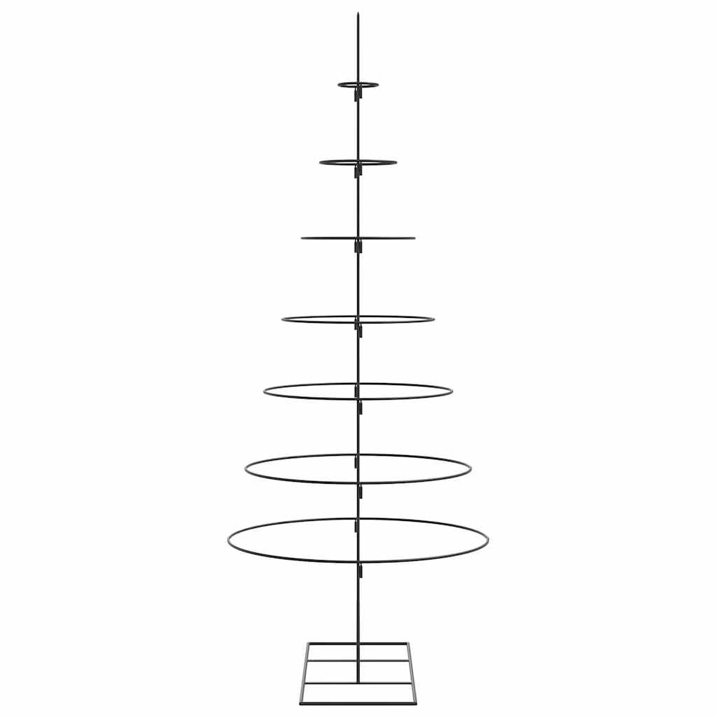 Vidaxl Metalowa Choinka Świąteczna, Do Dekoracji, Czarna, 180 Cm