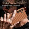 AZNS For Samsung Galaxy S26+ Case Electroplating Carbon Fiber Texture PU + TPU Phone Cover