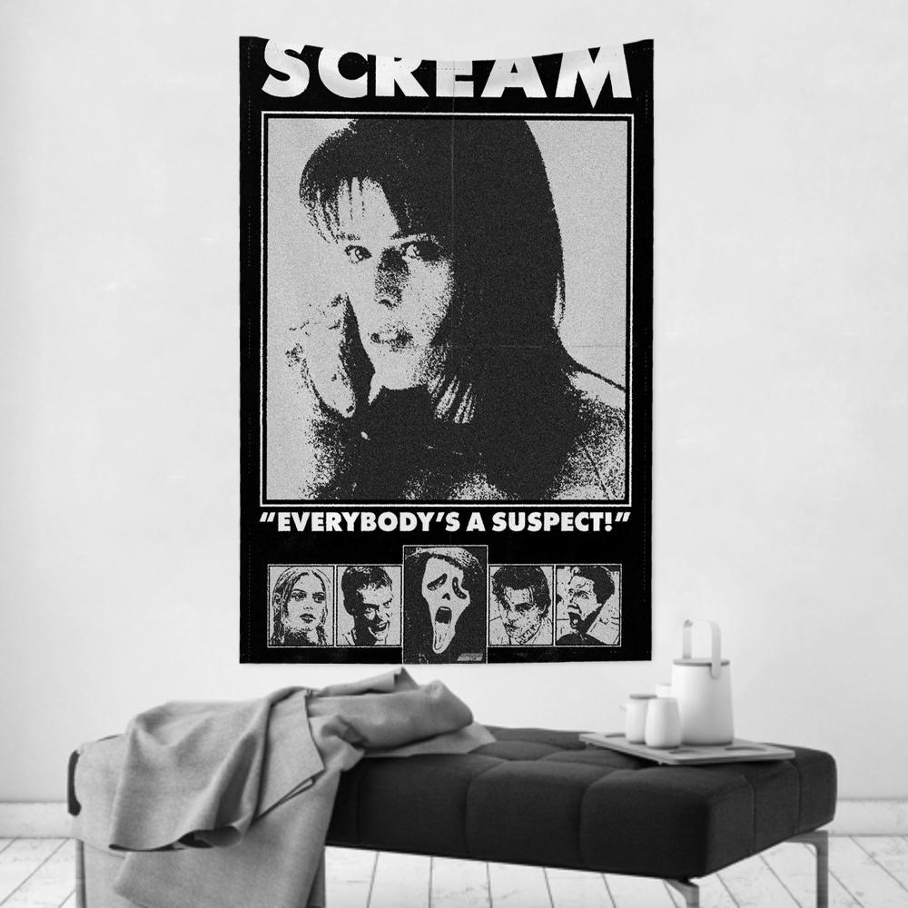 American Thriller Suspense Movie SScream Tapestry Room Decor Wall Cloth Party Hanging Background Room Decor Baby Room