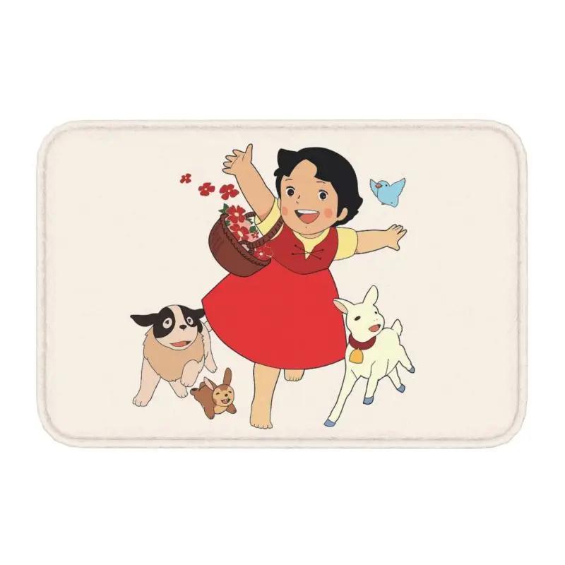Heidi la fille des Alpes paillasson anti-dérapant cuisine salle de bain tapis toilette sol porte entrée tapis tapis 40cm x 60cm