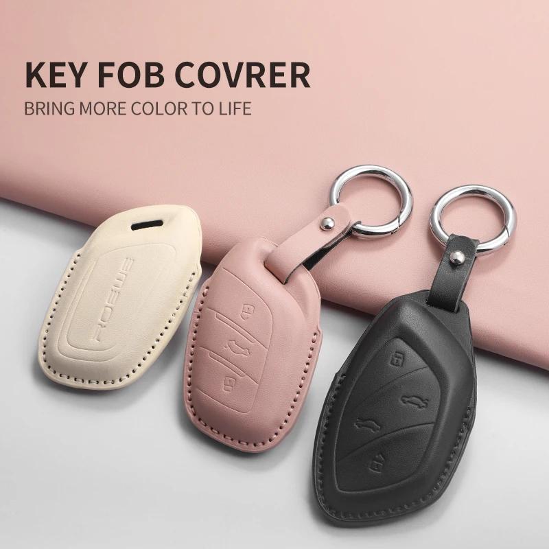 For Mg 4  Mg4 Ev Mg Hs Gt Zs Ev Zx Mg5 Mg6 Control Protect Cover Durable Accessories Pu Leather Car Key Case Cover