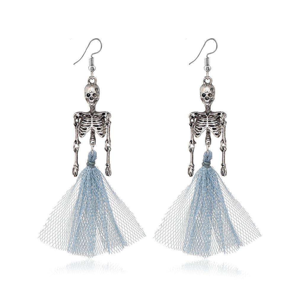 

Серьги на Хэллоуин, креативные серьги в стиле панк-хип-хоп с черепом для пары