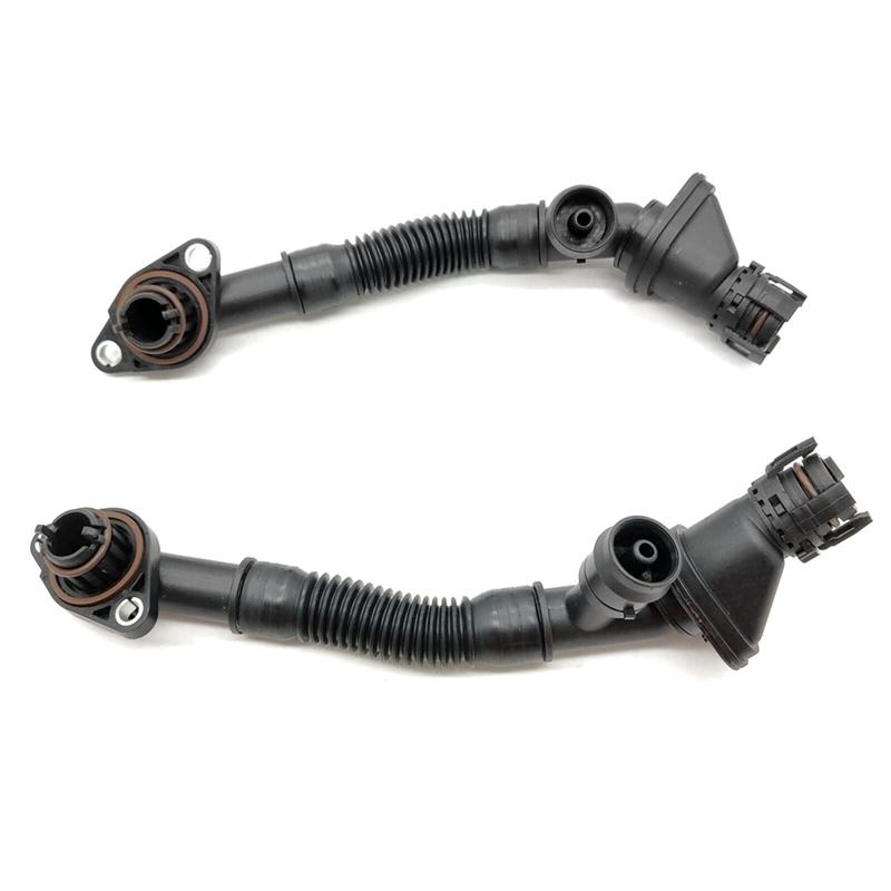 Car Crankcase Vent Hoses Parts Left&Right For BMW 550I 650I 750I B7 X5 X6 11157646087 11157646086