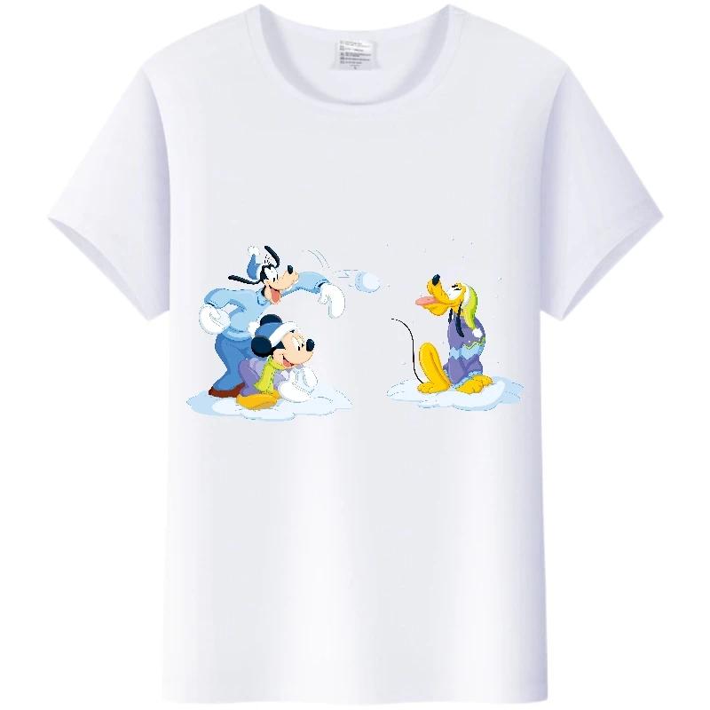Kawaii Cartoon Mickey Mouse Loose Clothes Summer Blouses T-shirt White Gothic Tees Harajuku Tops Tshirt Unisex