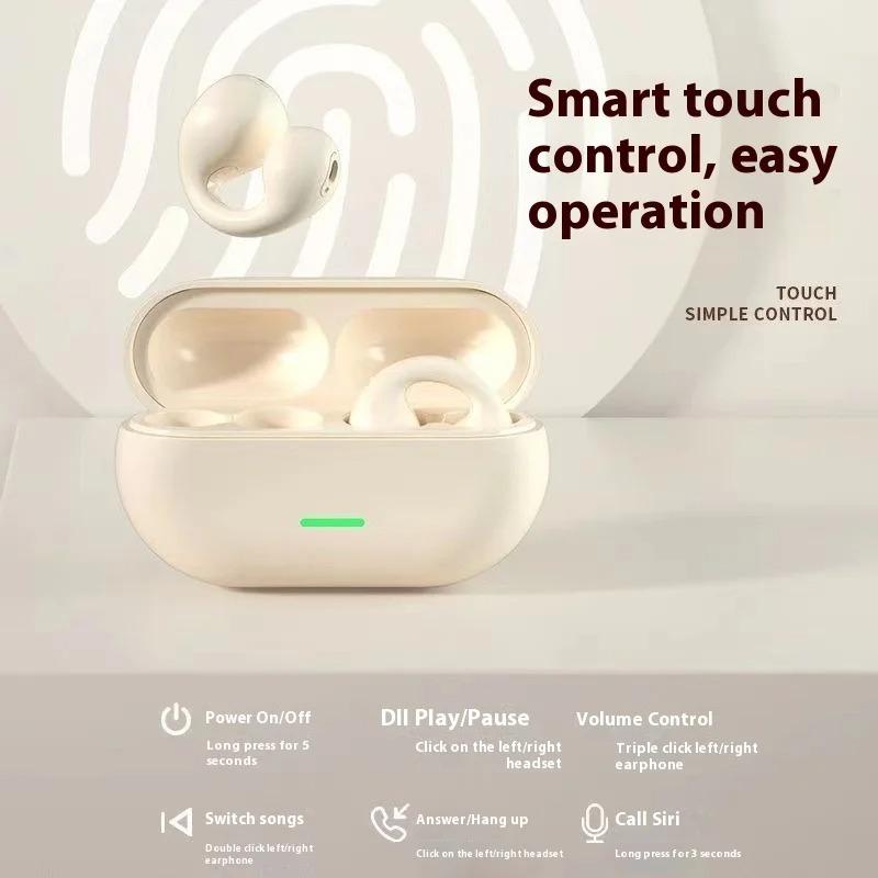 Xiaomi Bone Conduction Wireless Earphones HiFi Stereo Sound Sports Headphones Waterproof with Built-in Mic for Gaming Music Daily Use