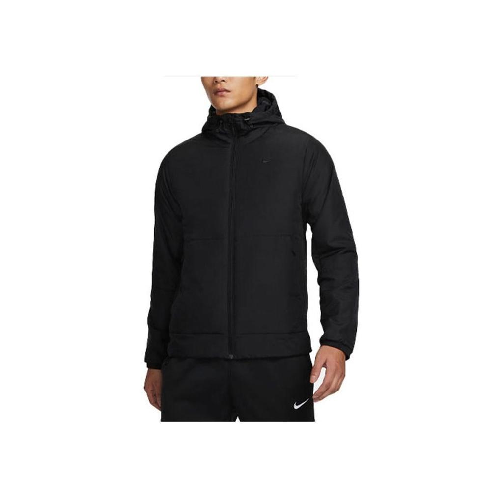 Nike Unbegrenzte Therma-FIT Einfarbig Lässige Kapuzenjacke Langarm Herren Jacken Schwarz FB7545-010