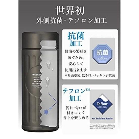 CB JAPAN Borraccia Rame 420ml Beccuccio Diretto Struttura a Vuoto a Doppia Parete Specifiche Antibatteriche QAHWA Caffè