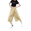 Hohe Taille Sommer Sonnenschutz Rockhose für Damen - Schlitz, Schlankmachend und Design für breite Hüften