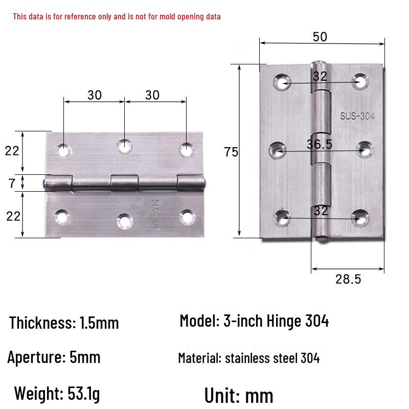 Anwang Stainless Steel Silent Hinge for Cabinets and Windows