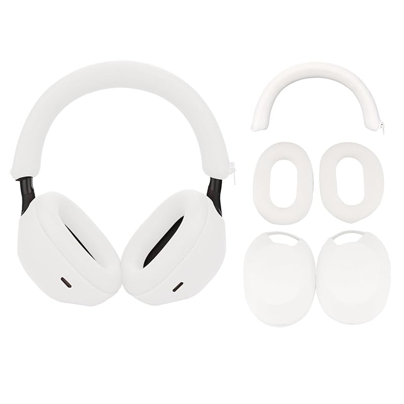 

Adhiper Sony For WH-1000XM5 headphones case Cover, WH-1000XM5 ear pads Cover/ear cover/headband cover, WH1000XM5 cover Washable sweatproof soft